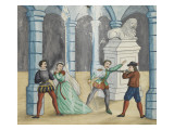 L'otage, grand drame nouveau, vaudeville en 1 acte Lámina giclée