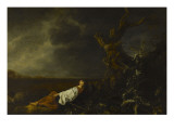 The Shepherdess Asleep at the Approach of the Storm Giclee Print