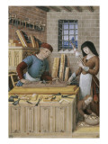 Les quatre états de la société : l'artisan ou le travail Giclee Print by Jean Bourdichon