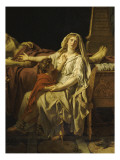 La douleur et les regrets d'Andromaque sur le corps d'Hector son mari reproduction procédé giclée par Jacques-Louis David