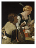Le Tricheur à l'as de carreau Lámina giclée por Georges de La Tour