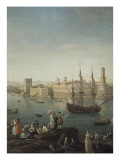 L'entrée du port de Marseille Giclee Print by Claude-Joseph Vernet