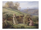 Le Poème de l'âme. Le printemps reproduction procédé giclée par Louis Janmot