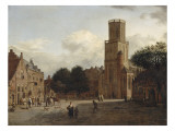 L'église Sainte-Aldegonde à Emmerich (Allemagne) Giclée-Druck von Jan Van Der Heyden