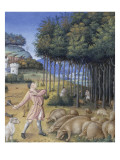 Les Très Riches Heures du duc de Berry reproduction procédé giclée