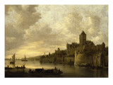 La Citadelle de Nimègue reproduction procédé giclée par Jan Van Goyen
