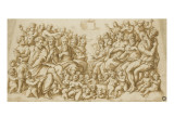 Le peuple de Dieu dans les nuées reproduction procédé giclée par Giorgio Vasari