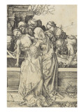 La Mise au tombeau reproduction procédé giclée par Martin Schongauer