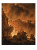 L'éruption du Vésuve Reproduction procédé giclée par Michael Wutky