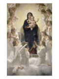La Vierge aux anges Reproduction procédé giclée par William Adolphe Bouguereau