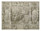 Marche triomphale de François Ier contre Charles Quint reproduction procédé giclée par Antoine Caron