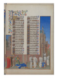 Les Très Riches Heures du duc de Berry reproduction procédé giclée