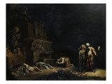 La découverte des corps de Pyrame et de Thisbé reproduction procédé giclée par Leonard Bramer