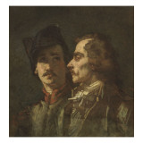 Deux têtes d'enrôlés Giclee Print by Thomas Couture