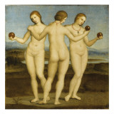 Les trois Grâces Giclée-tryk af Raffaello Sanzio Les trois Grâces Giclée-tryk af Raffaello Sanzio