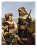 L'Enfance de Sixte-Quint Giclee Print by Jean Victor Schnetz