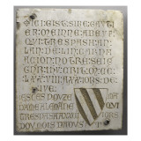 Dalle funéraire de Gautier Mainneabeuf Giclee Print