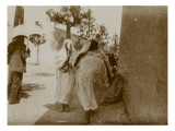 Travel in Tunisia: Women Veiled in a Street in Tunis Giclee Print by Henri Jacques Edouard Evenepoel