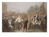 Le dernier moment de la vie du roi Louis XVI, le 21 janvier 1793 Giclee-trykk av Charles Benazech