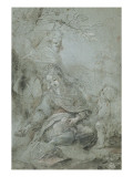 Le repos pendant la fuite en Egypte reproduction procédé giclée par Federico Barocci