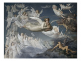 Le Poème de l'âme. Le passage des Ames reproduction procédé giclée par Louis Janmot