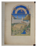 Les Très Riches Heures du duc de Berry reproduction procédé giclée