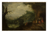 La multiplication des pains Giclee Print by Abraham Govaerts