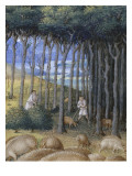 Les Très Riches Heures du duc de Berry reproduction procédé giclée