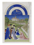 Les Très Riches Heures du duc de Berry reproduction procédé giclée