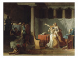 Les Licteurs rapportent à Brutus les corps de ses fils reproduction procédé giclée par Jacques-Louis David