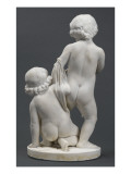 Les Génies de la Peinture et de la Sculpture se disputant la couronne reproduction procédé giclée par Luigi Fabbrucci