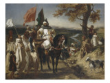 Le Kaïd, chef marocain Lámina giclée por Eugene Delacroix