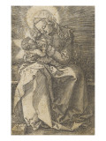 La Vierge donnant le sein à l'Enfant-Jésus reproduction procédé giclée par Albrecht Dürer
