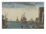 Le port de Calais reproduction procédé giclée