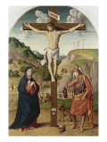Le Calvaire avec saint Jérôme pénitent reproduction procédé giclée par Marco Palmezzano