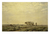 Les premiers sillons ; Haute Alsace, dit aussi le laboureur Giclee Print by Henri Zuber