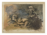 L'Ennemi (de Baudelaire) Gicleetryck av Armand Rassenfosse