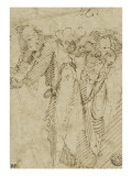 Deux vieillards appuyés sur un bâton Lámina giclée por Domenico Beccafumi