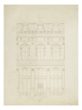 Tribunal de Commerce à Paris : élévation de la façade, détail Giclee Print by Marcellin Varcollier