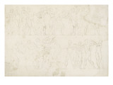 Two Compositions in the Ancient Frieze Superimposed Giclee Print by Arnould de Vuez
