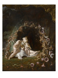 Titania endormie Lámina giclée por Richard Dadd
