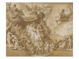 Le Roi gouverne par lui-même reproduction procédé giclée par Charles Le Brun