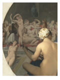 Les bains turcs reproduction procédé giclée par Jean-Auguste-Dominique Ingres