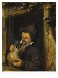 Le Buveur à la fenêtre Lámina giclée por Adrien Van Ostade