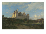 Le Château de Pierrefonds Giclee Print by Emmanuel Lansyer