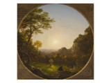 La Croix dans la Solitude d'aprés un poème de F.D. Hermans reproduction procédé giclée par Thomas Cole