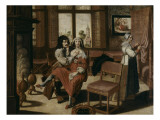 Le toucher (à la suite des cinq sens) Giclee-trykk av Abraham Bosse Le toucher (à la suite des cinq sens) Giclee-trykk av Abraham Bosse