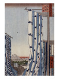Le quartier des teinturiers à Kanda Lámina giclée por Ando Hiroshige