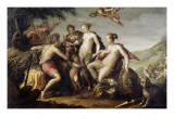 Le jugement de Pâris reproduction procédé giclée par Hans von Aachen