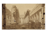 Le Temple de Neptune à Paestum Giclée-Druck von Eugène Viollet-le-Duc